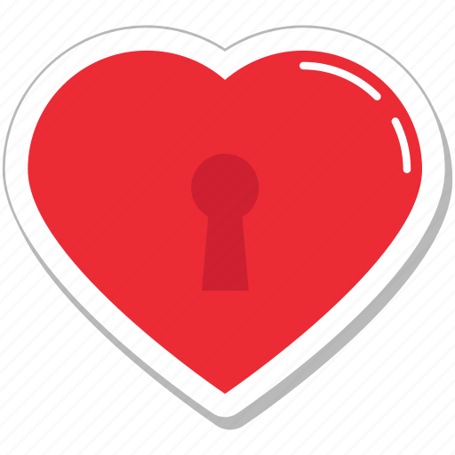 Heart key slot, love inspiration, privacy, romantic, slot icon - Download on Iconfinder
