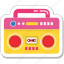 boombox, cassette player, cassette recorder, music, stereo 