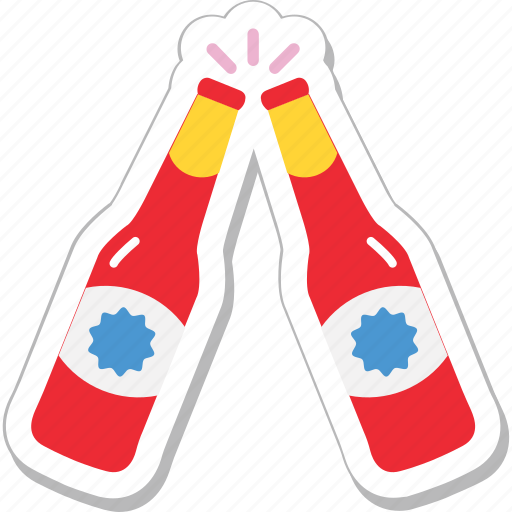 Alcohol, bottle, champagne, drink, wine sticker - Download on Iconfinder