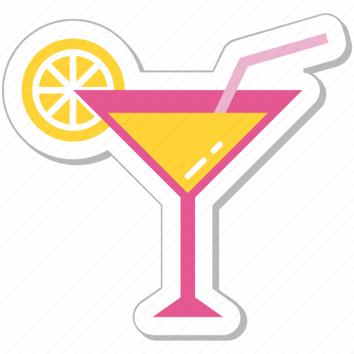 Cocktail, drink, glass, margarita, martini sticker - Download on Iconfinder
