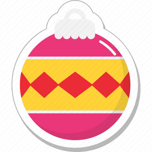 Bauble, bauble ball, christmas, christmas bauble, decorations sticker - Download on Iconfinder