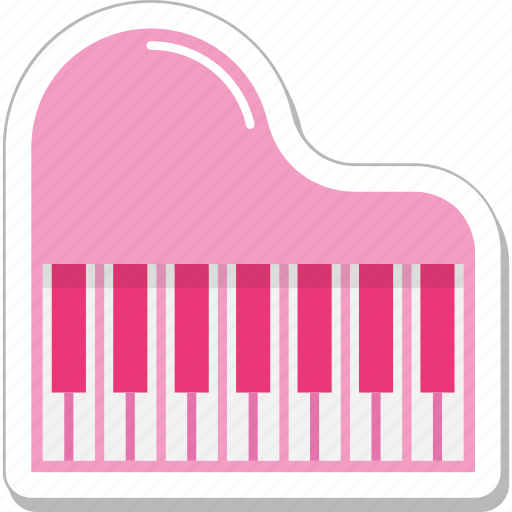 Music, music instrument, piano, piano keyboard, synthesizer sticker - Download on Iconfinder