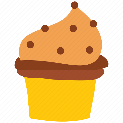 Cake, cup cake, slice, sweet, topping icon - Download on Iconfinder
