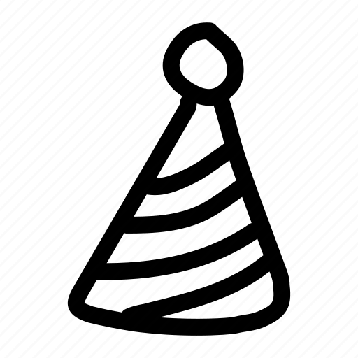 Celebration, cone, hat, party, striped icon - Download on Iconfinder
