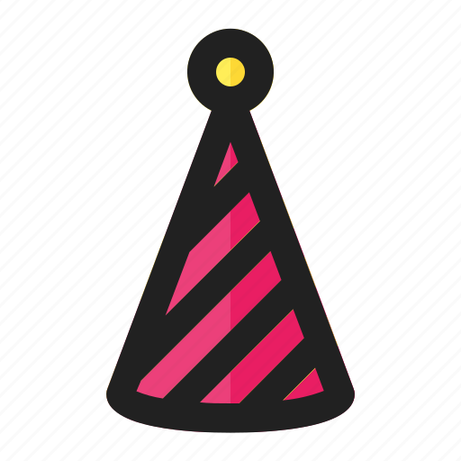 Birthday, celebration, decoration, festive, fun, hat, party icon - Download on Iconfinder