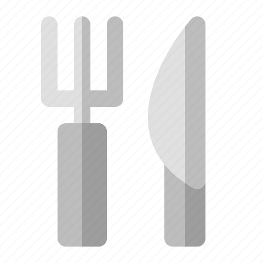 Dining, dinner, equipment, fork, kitchen, knife, meal icon - Download on Iconfinder