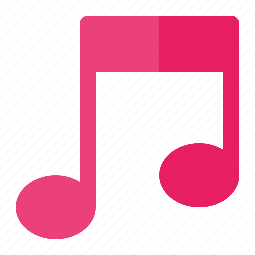 Bass, melody, music, note, pink, song, sound icon - Download on Iconfinder