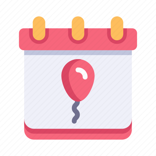 Party, celebration, festival, event, birthday, calendar, balloon icon - Download on Iconfinder