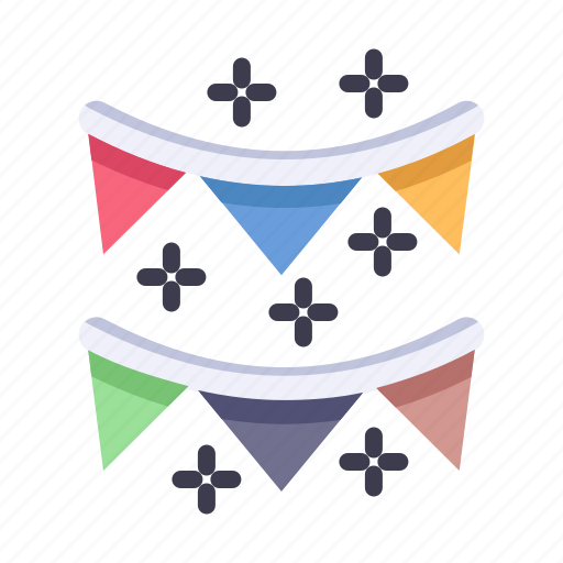 Party, celebration, festival, event, birthday, flag, decoration icon - Download on Iconfinder