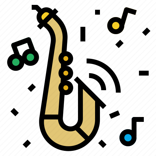 Blowing, instrument, jazz, music, saxaphone icon - Download on Iconfinder