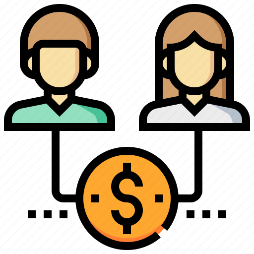 Affiliate, income, man, marketing, money, passive, woman icon - Download on Iconfinder