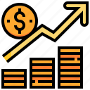 currency, graph, growth, income, money, stream