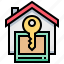 home, house, key, property, rental, security 
