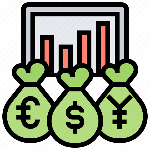 Currency, economic, finance, income, stream icon - Download on Iconfinder