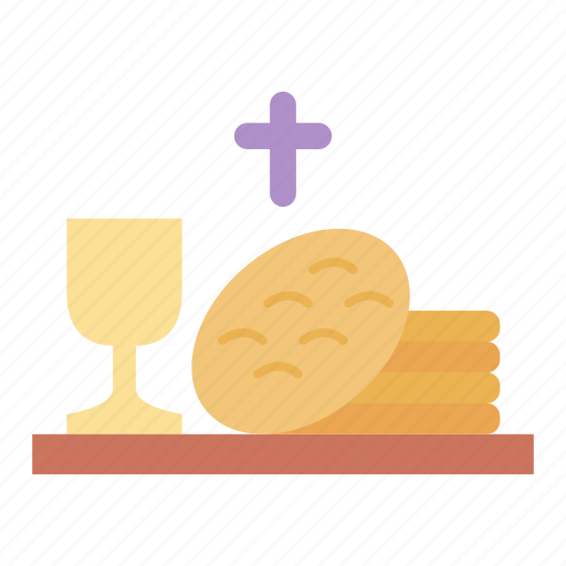 Bread, wine, passover, holy week, crucifixion, messiah, last supper icon - Download on Iconfinder