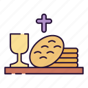 bread, wine, crucifixion, messiah, faith, last supper, holy, cross, sacrifice