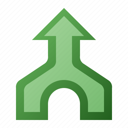 Arrow, join, merge, up icon - Download on Iconfinder