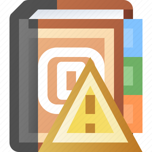 Addresses, alert, book, error, warning icon - Download on Iconfinder