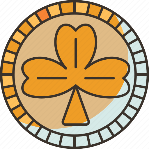 Coins, gold, treasure, shamrock, festival icon - Download on Iconfinder