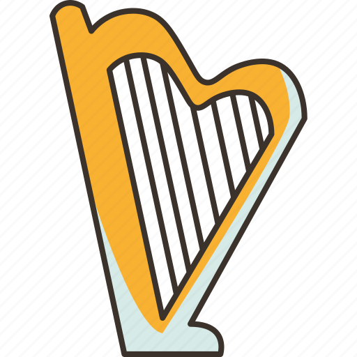 Harp, music, instrument, string, classic icon - Download on Iconfinder