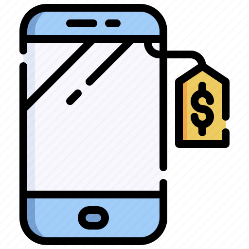 Phone, electronics, sell, dollar, tag icon - Download on Iconfinder