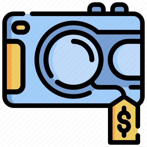 Photo, camera, price, tag, digital, picture, sell icon - Download on Iconfinder
