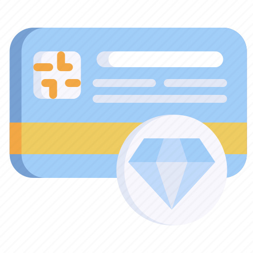 Credit, card, bank, diamond, jewel, pay icon - Download on Iconfinder