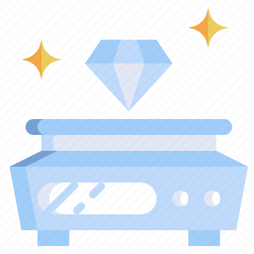 Weighing, scale, diamond, scales, commerce, shopping icon - Download on Iconfinder