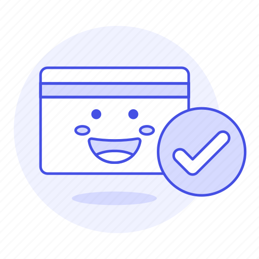 Accepted, card, check, credit, payment, smiley, valid icon - Download on Iconfinder