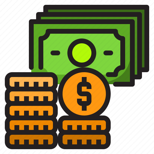 Cash, coins, currency, finance, money icon - Download on Iconfinder