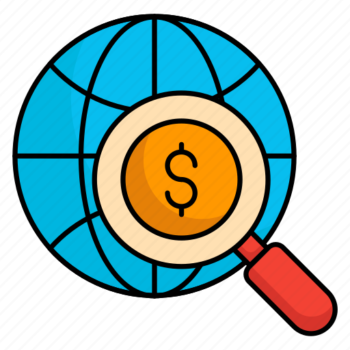 Business, dollar, finance, invest, money, search icon - Download on Iconfinder