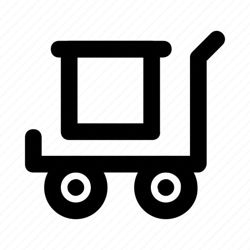 Box, courier, dolly, package, trolley icon - Download on Iconfinder