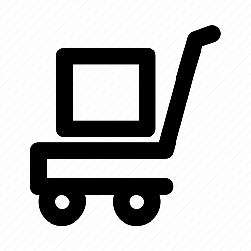 Box, courier, dolly, package, trolley icon - Download on Iconfinder