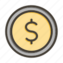 dollar currency, cash, coins, finance, money