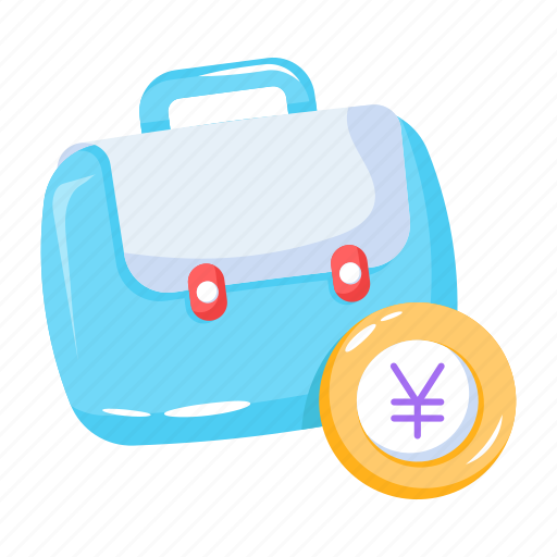 Foreign currency, yen currency, money bag, cash bag, currency bag icon - Download on Iconfinder