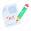 tax receipt, tax report, tax file, tax payment, tax document 