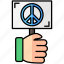 peace, hand, flag, interaction 