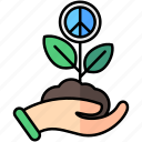 sprout, pacifism, peace, growth