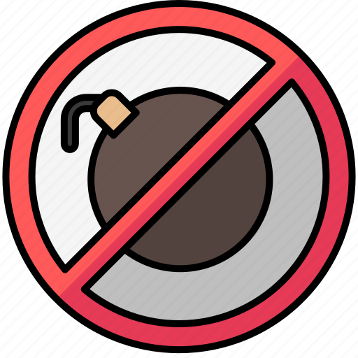 No, bombs, forbidden, stop icon - Download on Iconfinder