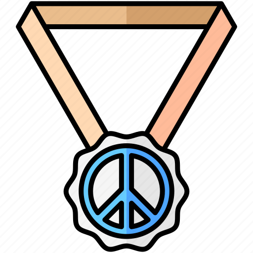 Medal, award, peace, pacifism icon - Download on Iconfinder