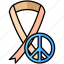 ribbon, award, peace, pacifism 