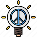 pacifism, peace, harmony, bulb