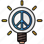pacifism, peace, harmony, bulb 