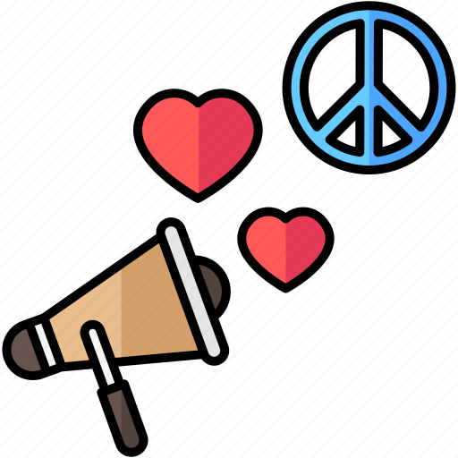 Megaphone, announcement, peace, speaker icon - Download on Iconfinder