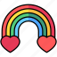 rainbow, heart, love, pacifism 