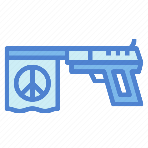 Flag, gun, peace, weapons icon - Download on Iconfinder