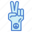 gesture, hand, peace, victory 