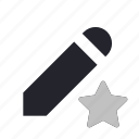 pencil, star, drawing, ruler, pen