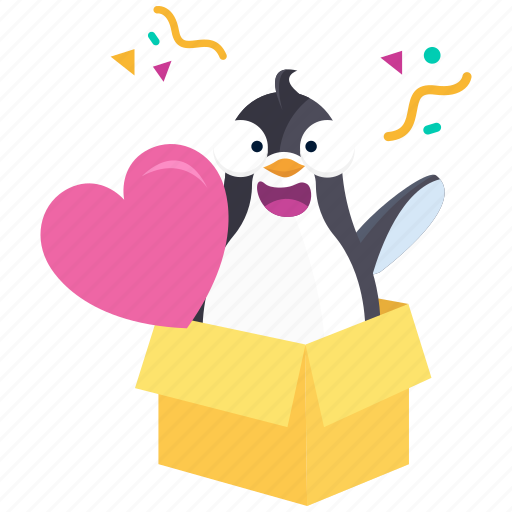 Emoji, emoticon, love, penguin, smiley, sticker, surprise icon - Download on Iconfinder
