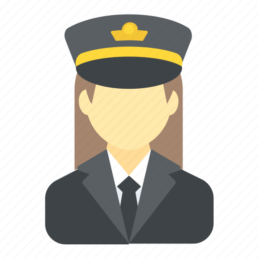 Airwoman, female pilot, pilot, stewardess, woman aviator icon - Download on Iconfinder